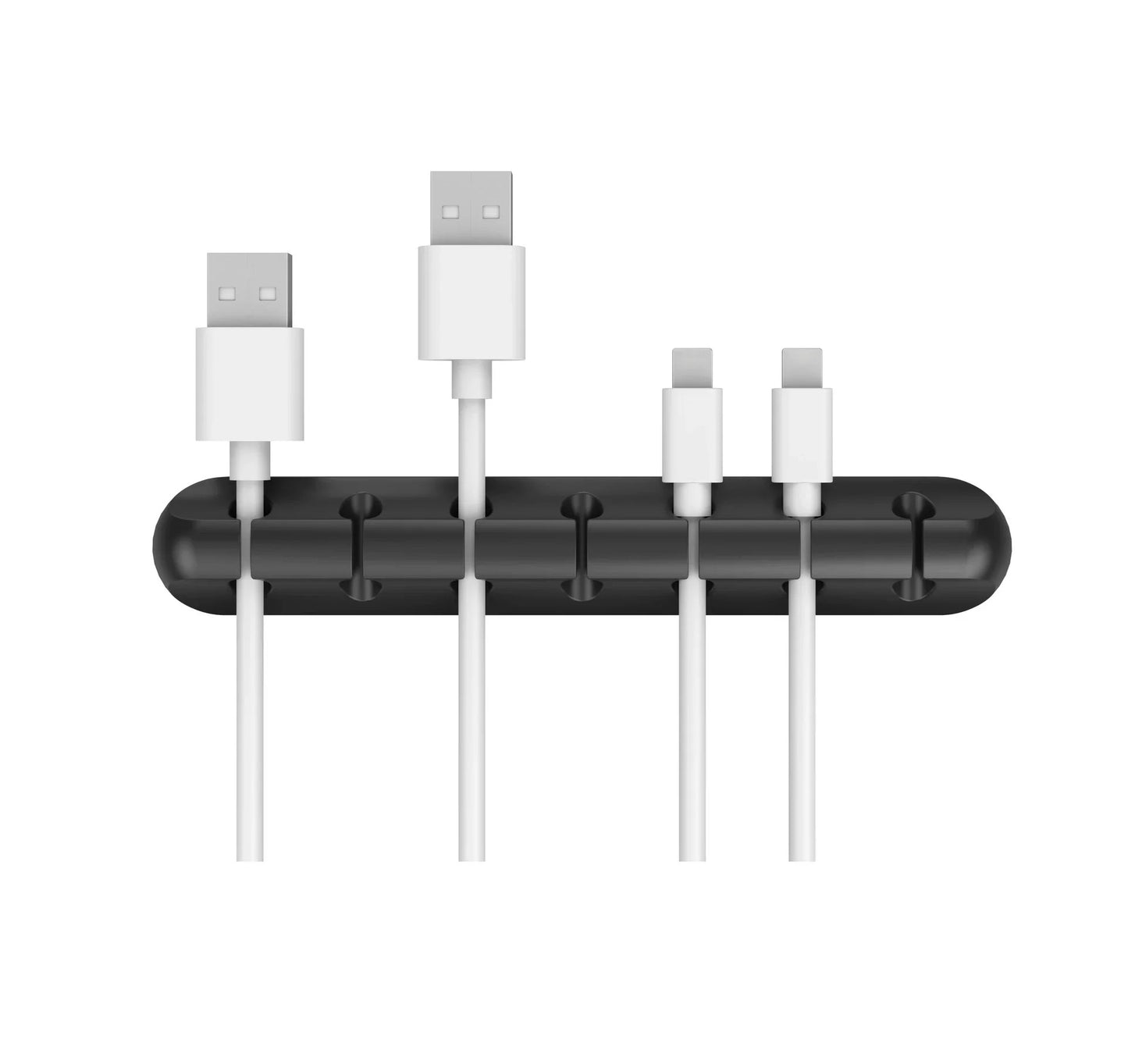 Silicone Cable Organiser - Desktop Cord Holder for USB, Chargers & Cables