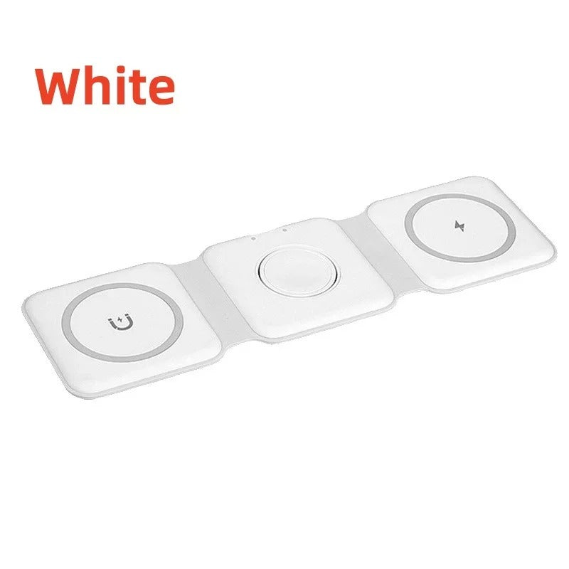 Portable 3-in-1 Fast Wireless Charger – iPhone, Watch & AirPods