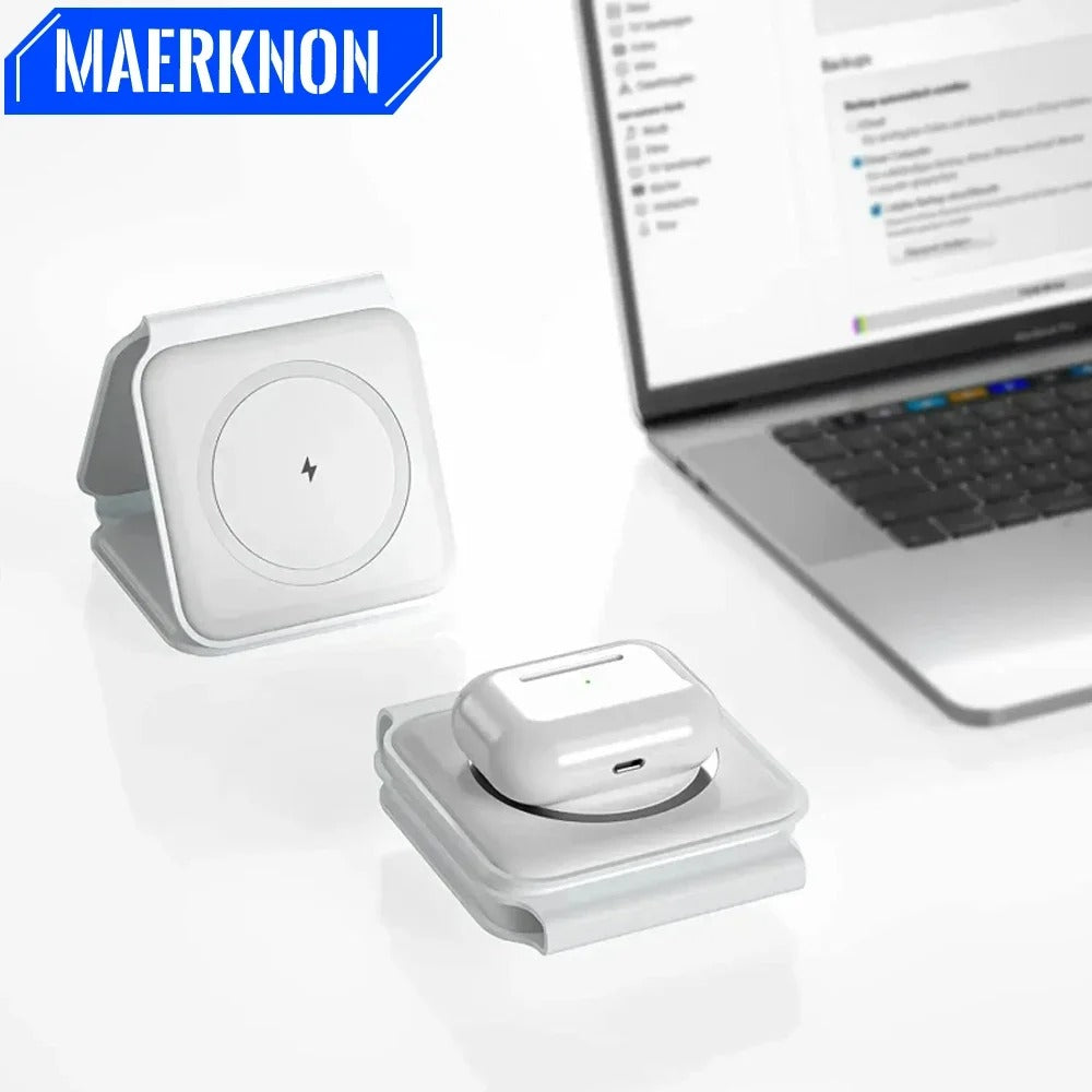 Portable 3-in-1 Fast Wireless Charger – iPhone, Watch & AirPods