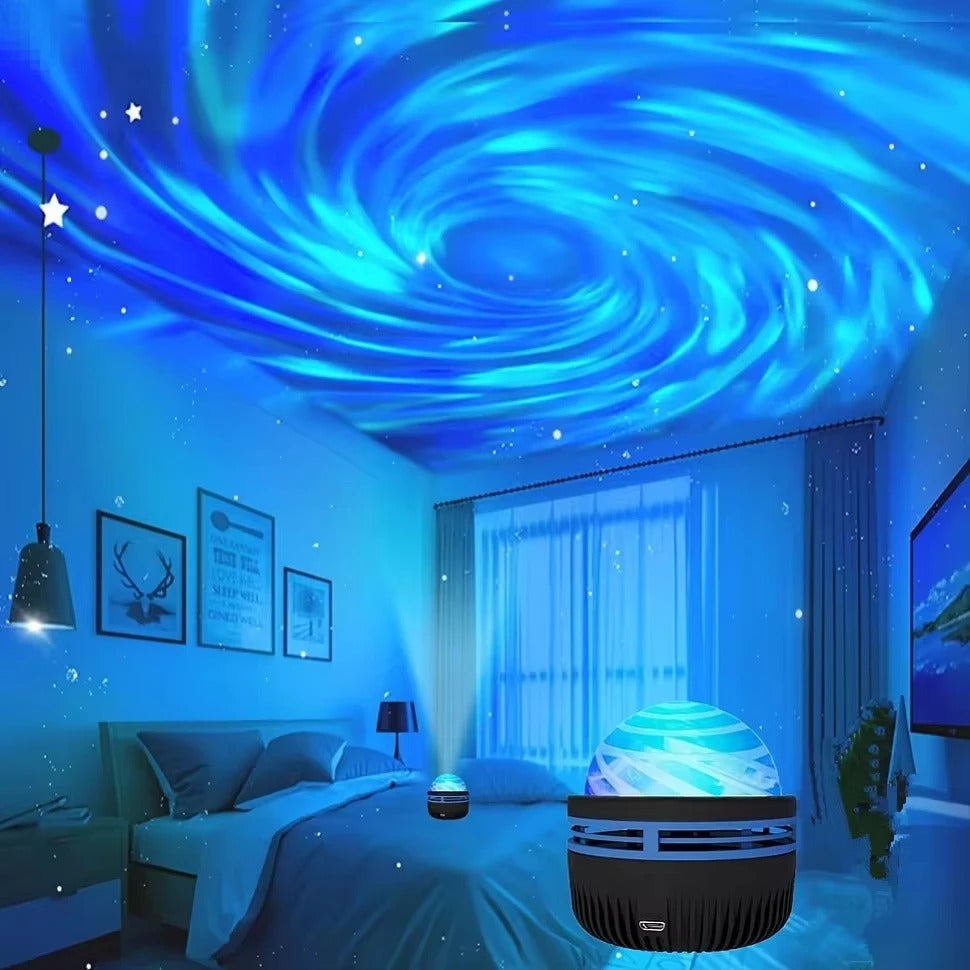 LED Galaxy Projector Night Light – Colourful Ambient Sky for Bedroom or Living Room